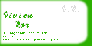 vivien mor business card